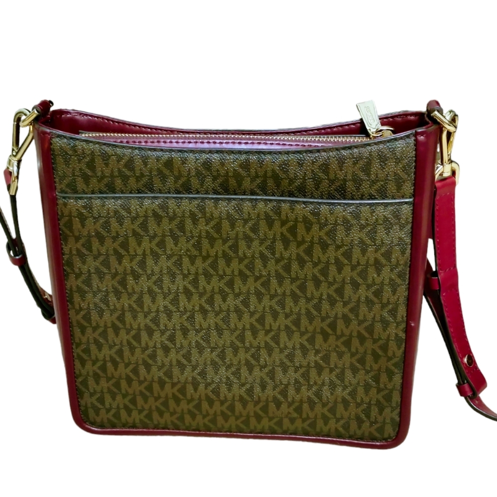Michael Kors Gloria Signature MK Printed Crossbody Bag - Picture 13 of 16